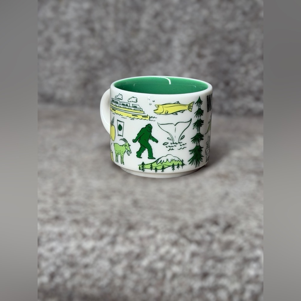 SOLD Starbucks Been There Series Washington Evergreen Espresso MUG 2oz TINY - Picture 5 of 8